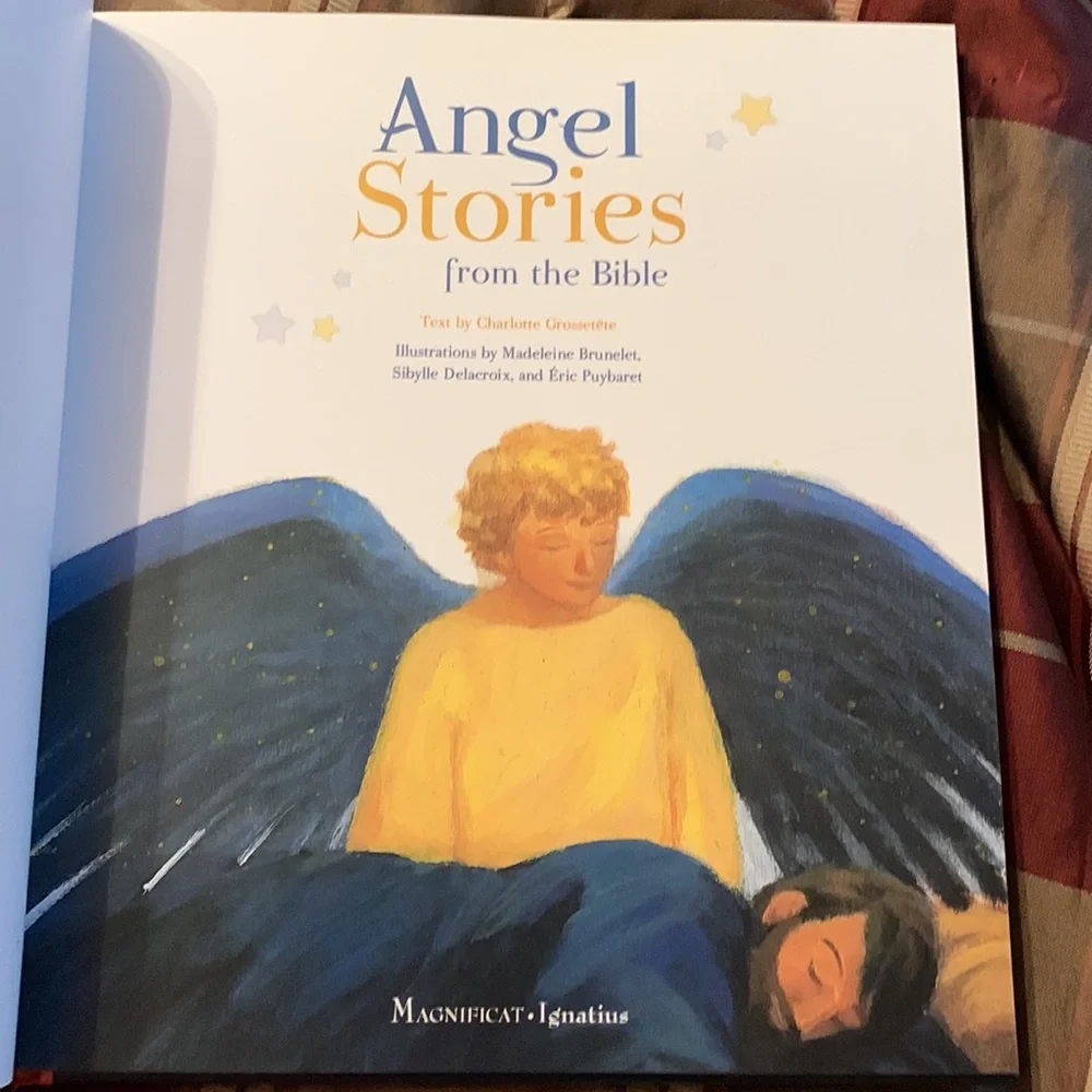 Angel Stories form the Bible padded hardcover book like new 5 stories storybook